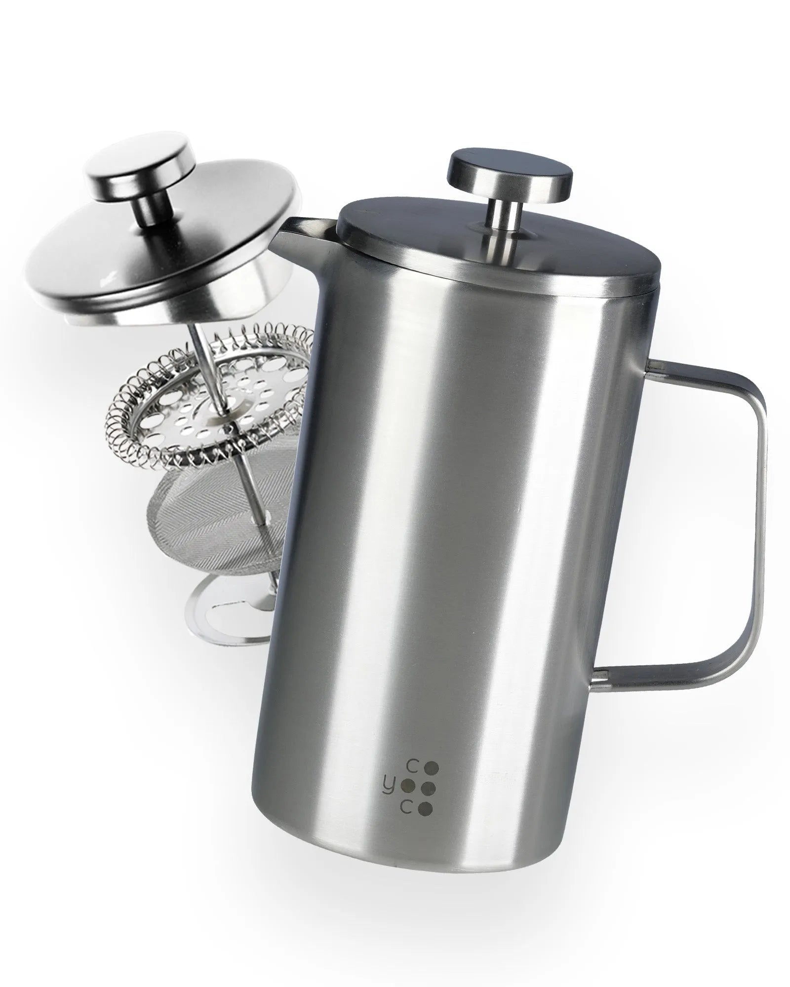 French Press in Edelstahl.